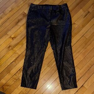 Black and silver  Patterned Pants